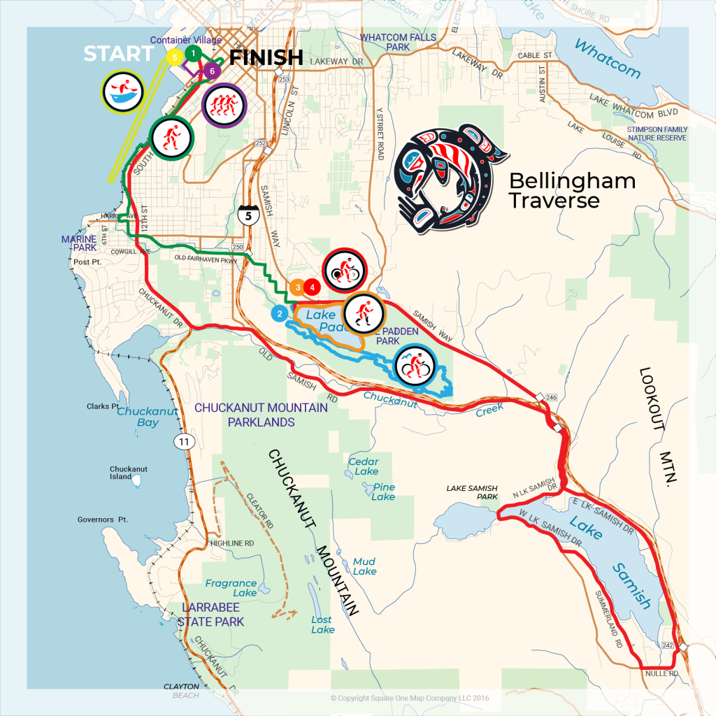 2023 Bellingham Traverse Course Map